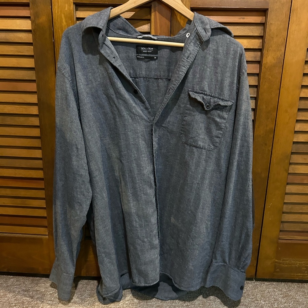Nordstrom Men’s Shop XL Button Up with elbow pads